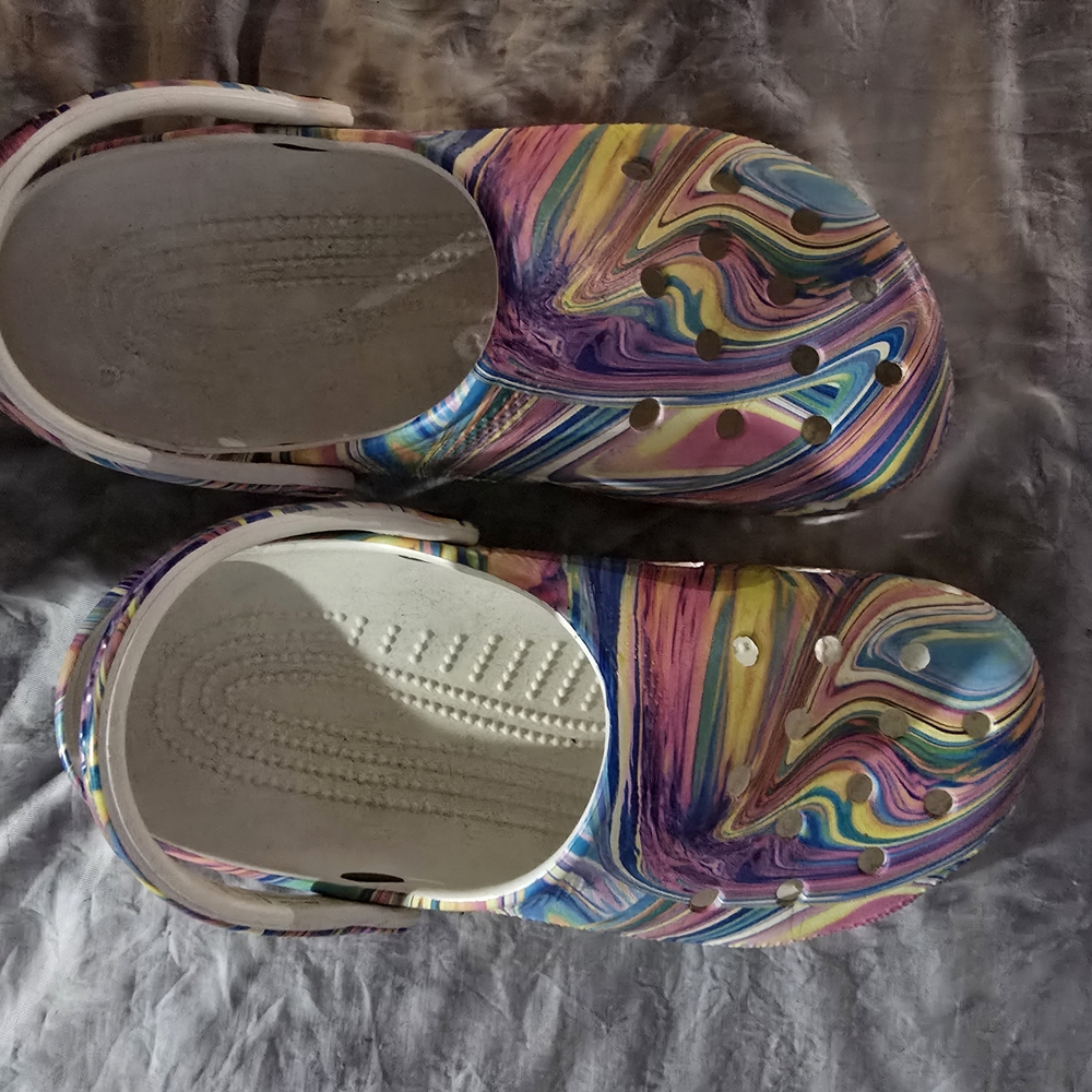 Colorful Swirl Crocs Women's Shoes